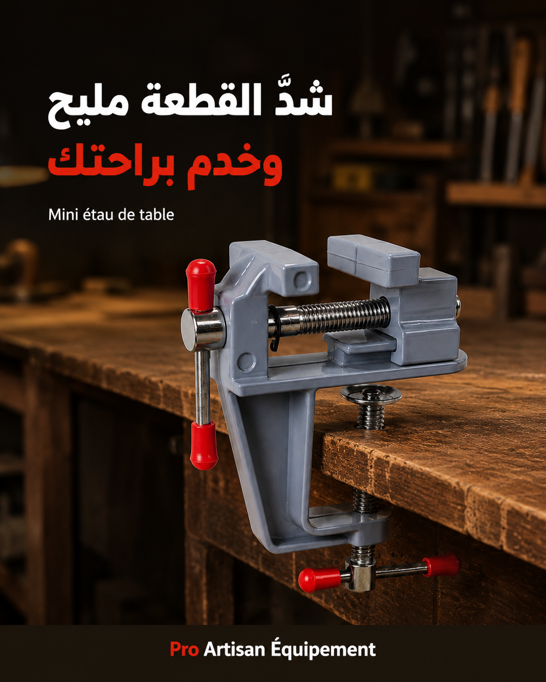 ملزمة طاولة صغيرة محمولة للأشغال الدقيقة | Mini Étau de Table