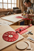 4-in-1 Router Circle Cutting Jig – Guide de Défonceuse Réglable Haute Précision